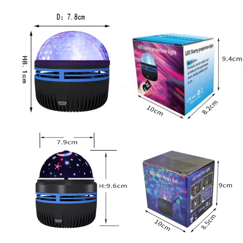 Transform Your Space with the NEW Starry Projector Light – 7 Color Patterns & Remote Control for a Magical Bedroom Atmosphere