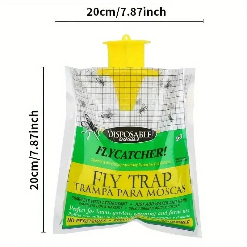 Outdoor Fly Catchers - Eco-Friendly Non-Toxic Hanging Insect Traps for Effective Pest Control (Available in 1/3/5 Pack)