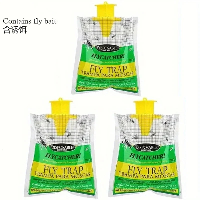 Outdoor Fly Catchers - Eco-Friendly Non-Toxic Hanging Insect Traps for Effective Pest Control (Available in 1/3/5 Pack)