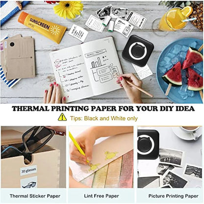 Introducing the MINI Print Portable Thermal Printer - Your Ultimate Pocket-Sized Wireless Printing Solution for Photos and Labels!
