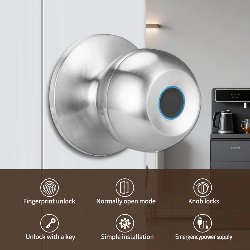 Revolutionize Your Home Security with the Tuya Biometric Fingerprint Smart Door Lock - Keyless Entry for Ultimate Convenience
