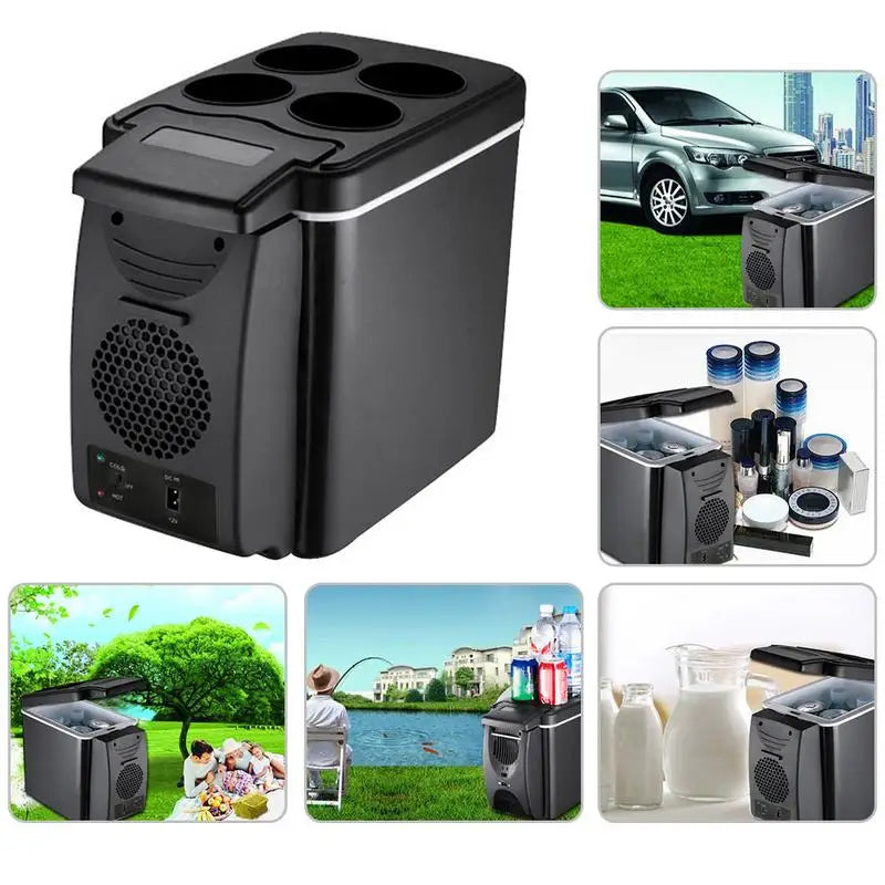 6L Dual-Use Car Refrigerator: Keep Your Drinks Cold and Food Warm On-the-Go!