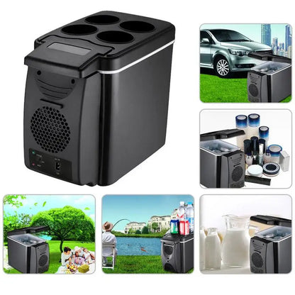 6L Dual-Use Car Refrigerator: Keep Your Drinks Cold and Food Warm On-the-Go!