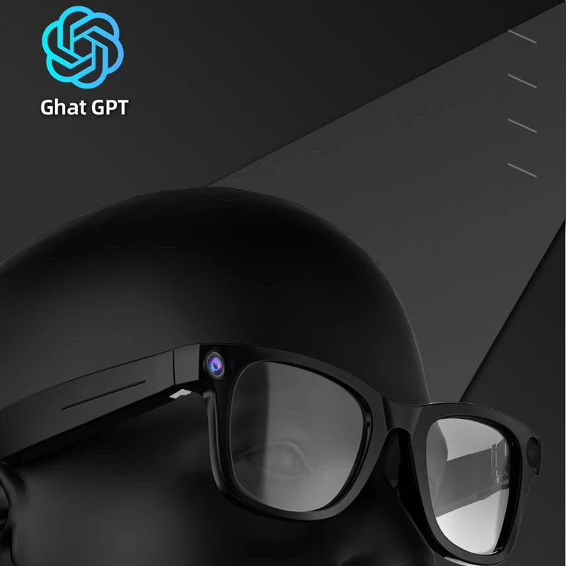 Revolutionary Smart AI Bluetooth Glasses with 800W Pixel Camera for HD Photos, Video, and Voice Calls - Waterproof and Feature-Rich!