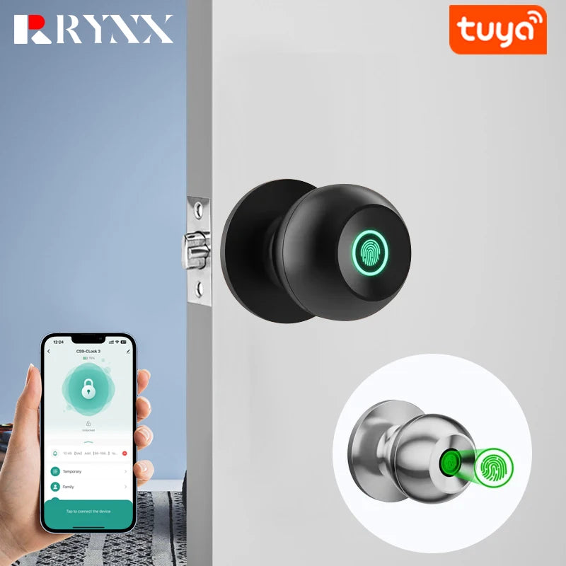 Revolutionize Your Home Security with the Tuya Biometric Fingerprint Smart Door Lock - Keyless Entry for Ultimate Convenience