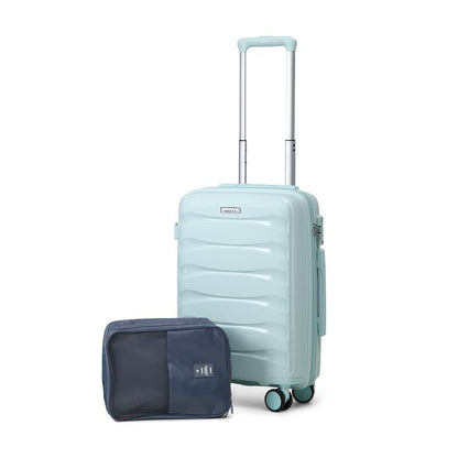 AAIVV 20-Inch Expandable Carry-On Hardside Suitcase with TSA Lock & Spinner Wheels - Perfect for Travel with Free Shoe Bag!