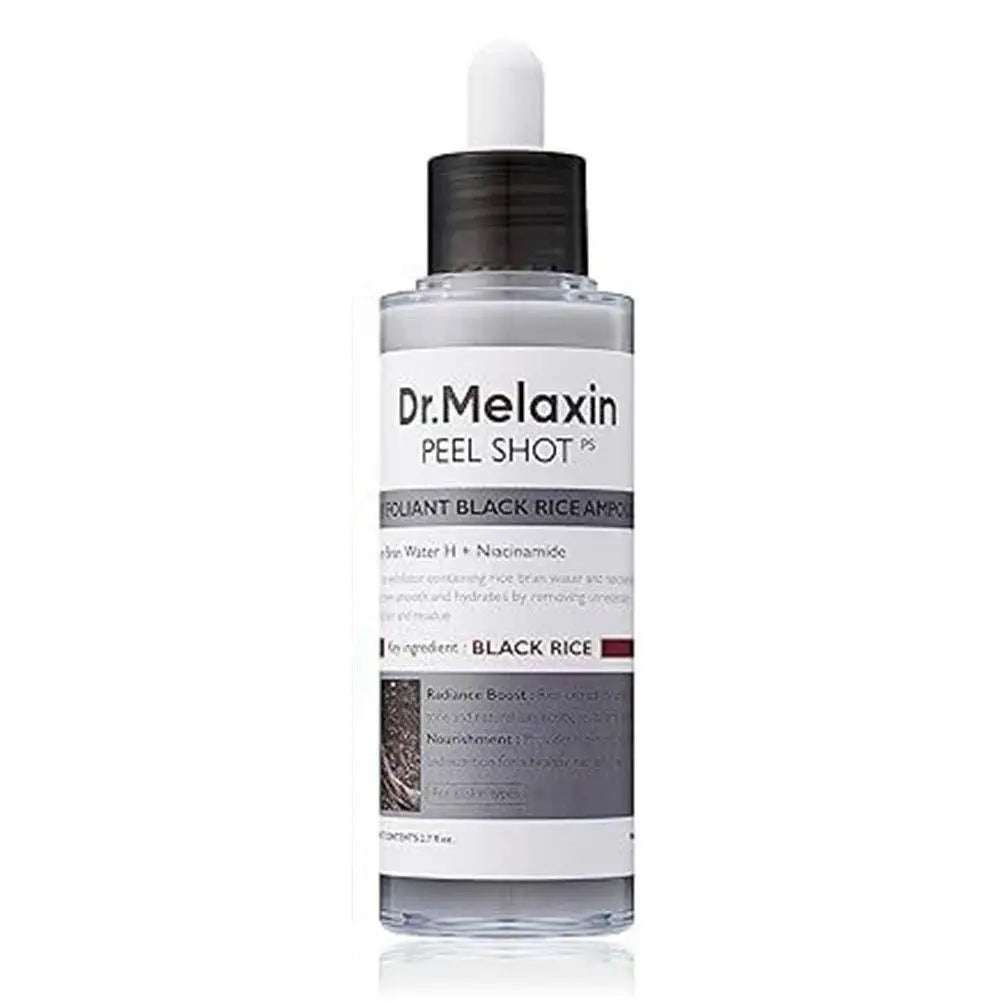 Dr. Melaxin Rice Exfoliating Serum - Hydrating Facial Moisturizer for Blackhead Removal and Pore Minimization in Korean Skin Care