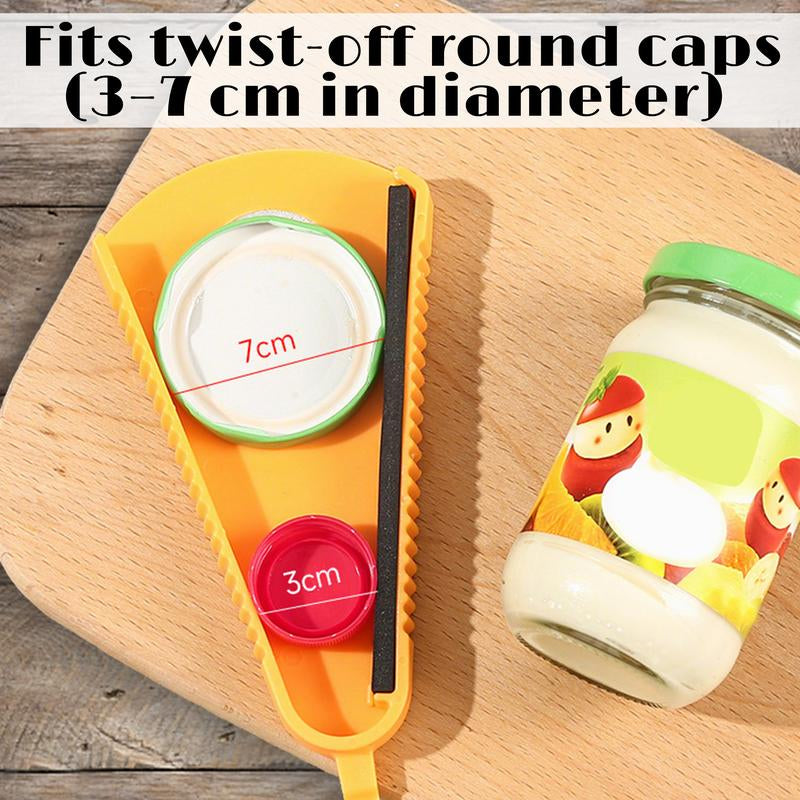 Effortless Jar and Bottle Opener Set - 2 Durable Grippers for Easy Access to Stubborn Lids