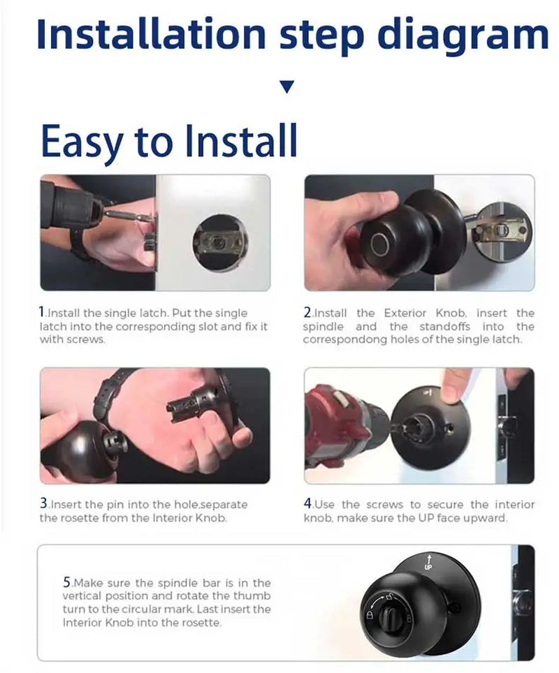 Revolutionize Your Home Security with the Tuya Biometric Fingerprint Smart Door Lock - Keyless Entry for Ultimate Convenience