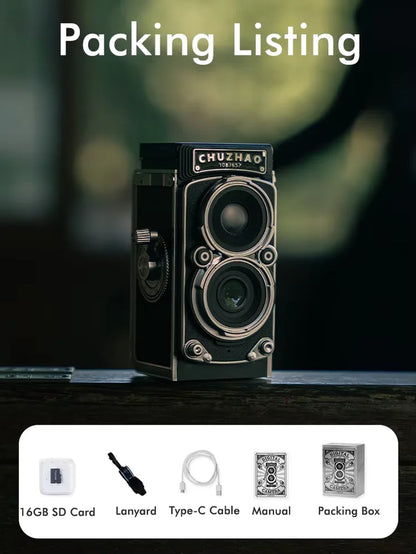 Capture Timeless Moments with the CHUZHAO Vintage Mini Digital Camera - 12MP Autofocus & 1080P FHD Video for Perfect Vlogging and Memorable Gifts