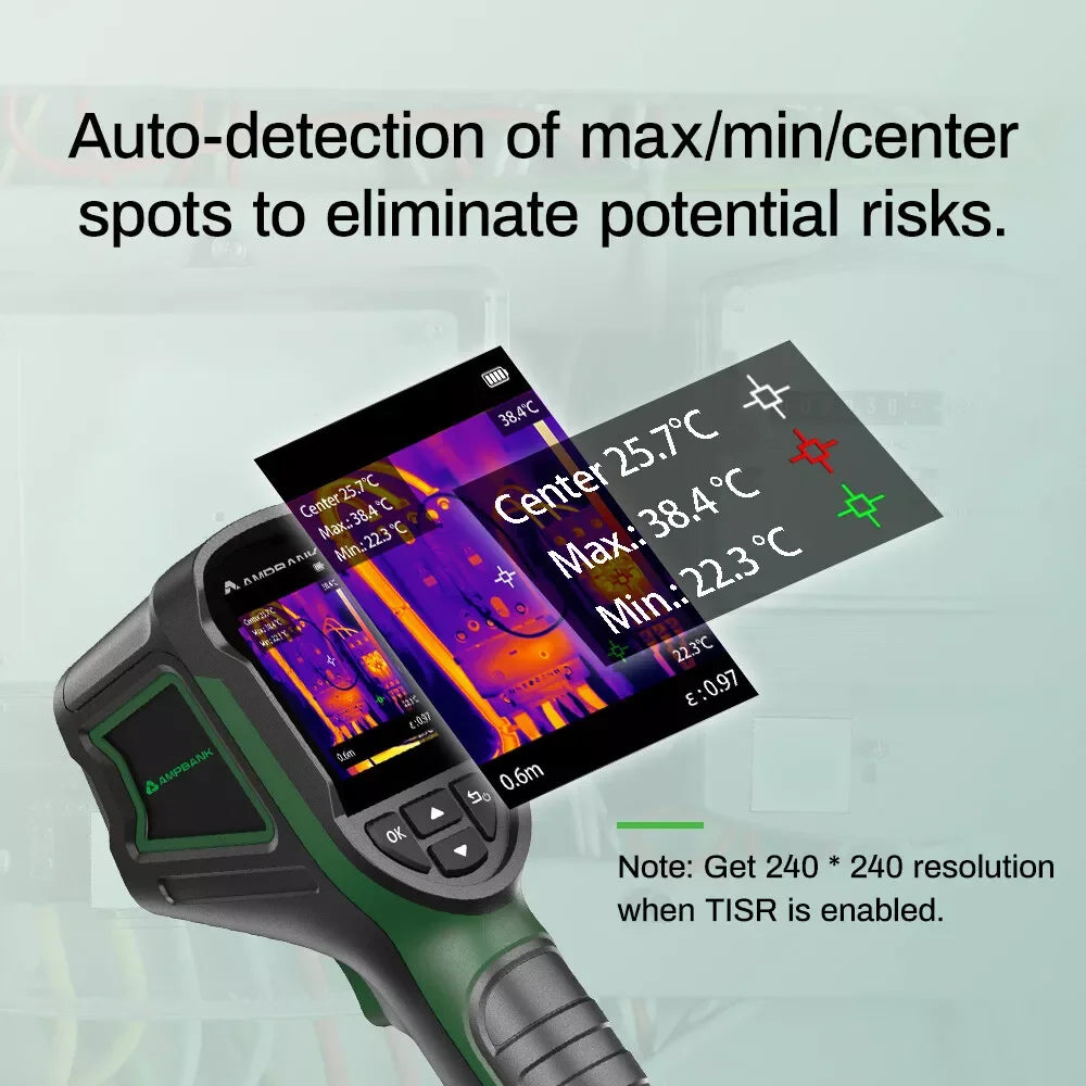 Discover the H128 Handheld Thermal Camera - Unmatched 240x240 TISR Resolution with 24-Hour Battery Life for Precision Inspections