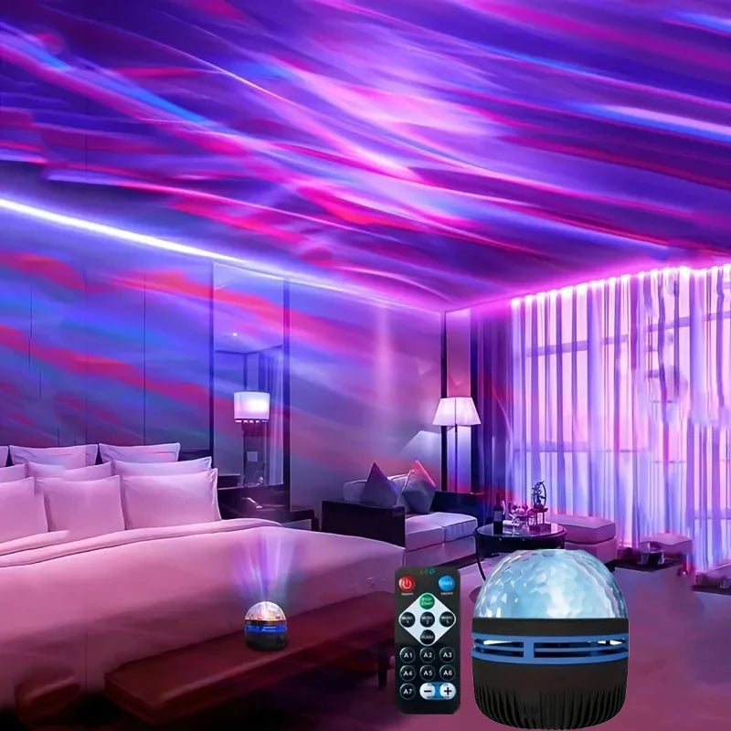 Transform Your Space with the NEW Starry Projector Light – 7 Color Patterns & Remote Control for a Magical Bedroom Atmosphere