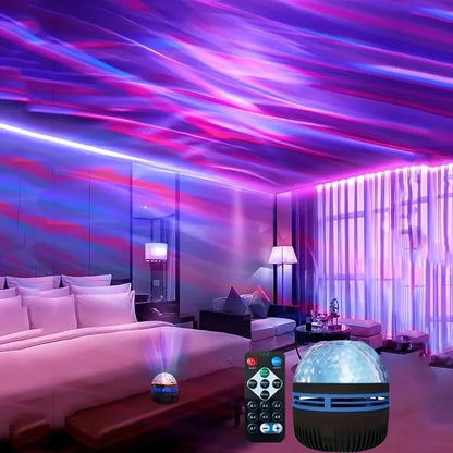 Transform Your Space with the NEW Starry Projector Light – 7 Color Patterns & Remote Control for a Magical Bedroom Atmosphere