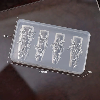 Elevate Your Nail Art with Our 3D Flowers Silicone Mold - Create Stunning Hawaii Hibiscus Designs with Ease!