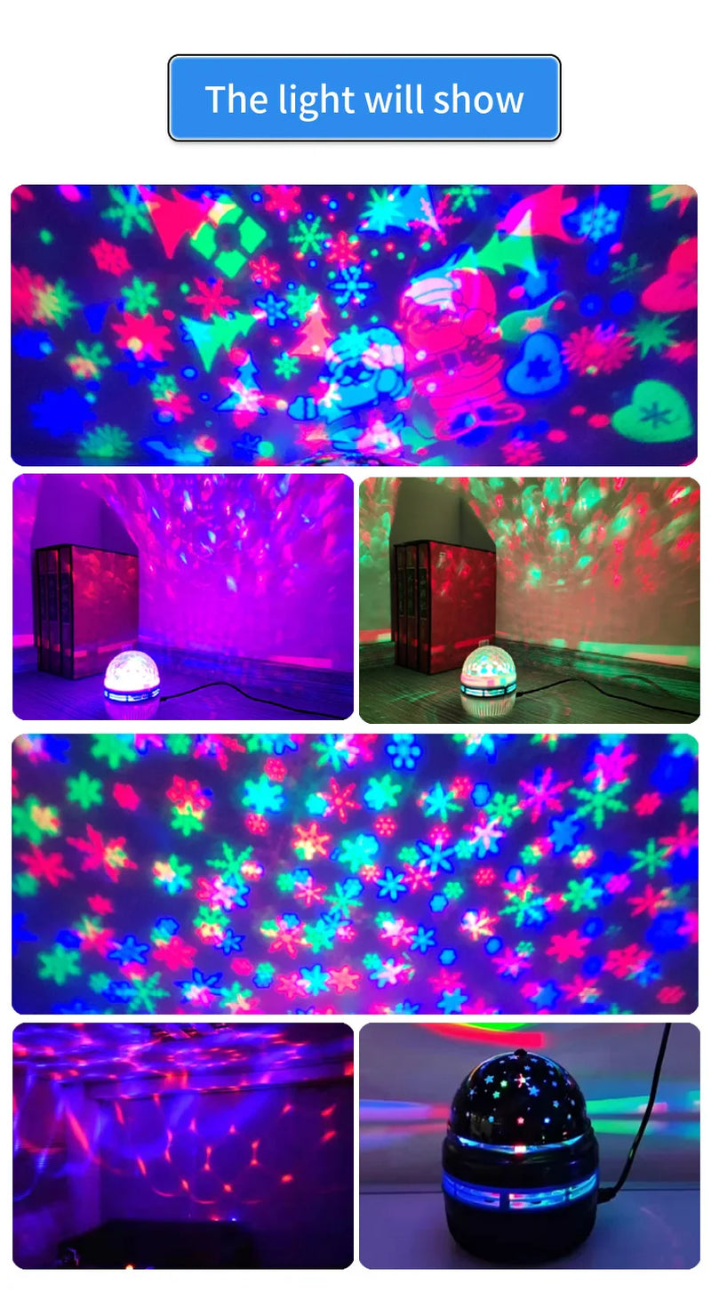 Transform Your Space with the NEW Starry Projector Light – 7 Color Patterns & Remote Control for a Magical Bedroom Atmosphere