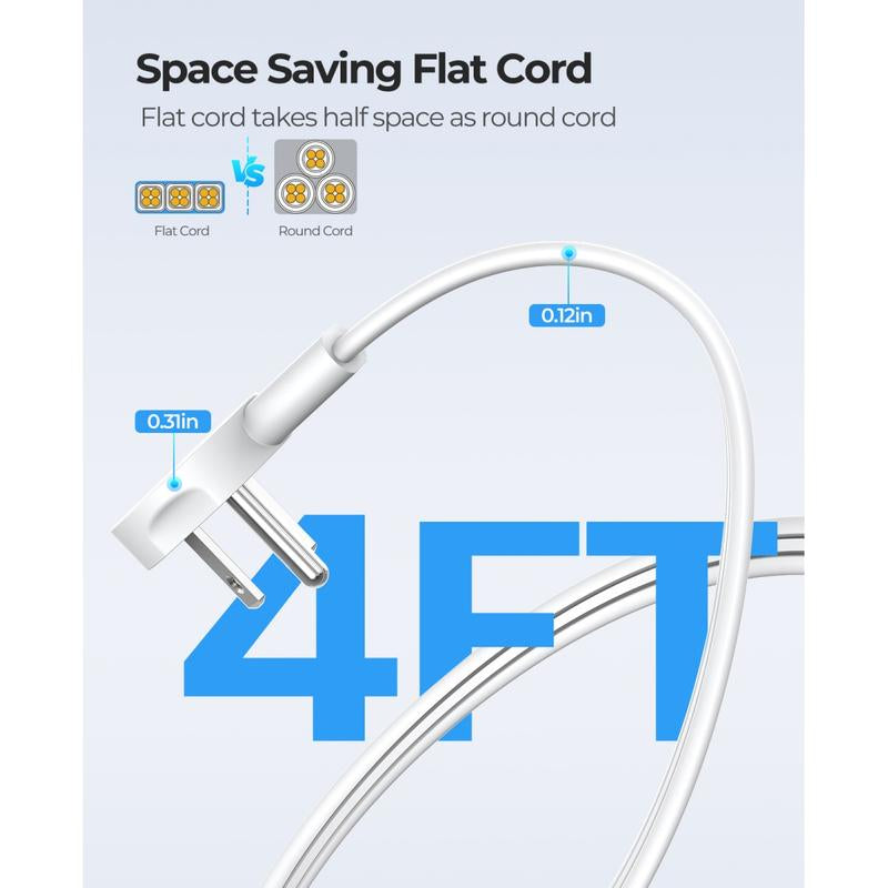 Ultimate ORICO Travel Power Strip: Your Go-To Travel Companion with 3 Outlets and 3 USB Ports, 4FT Cord for Seamless Charging on Vacations and Cruises
