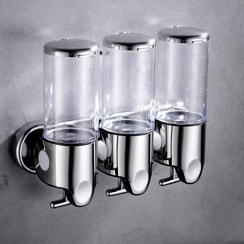 Upgrade Your Bathroom with Our Stylish Wall-Mounted 500ml Soap Dispenser - Perfect for Shampoo, Gel, and Hand Soap!