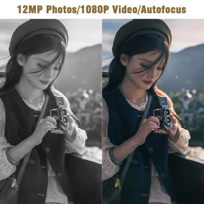 Capture Timeless Moments with the CHUZHAO Vintage Mini Digital Camera - 12MP Autofocus & 1080P FHD Video for Perfect Vlogging and Memorable Gifts
