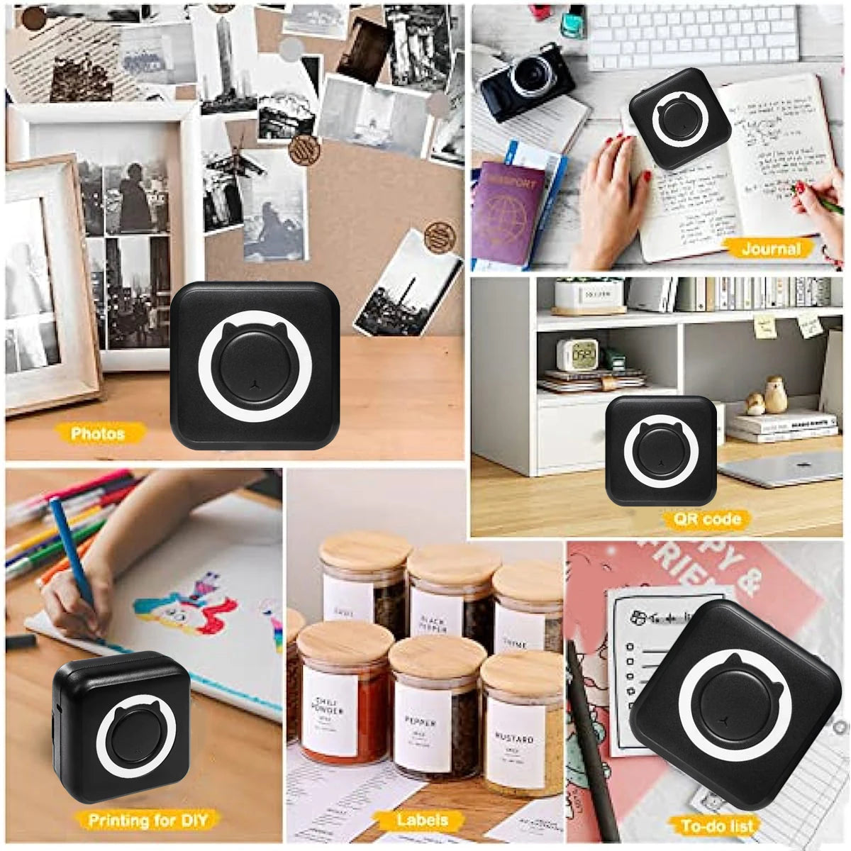 Introducing the MINI Print Portable Thermal Printer - Your Ultimate Pocket-Sized Wireless Printing Solution for Photos and Labels!