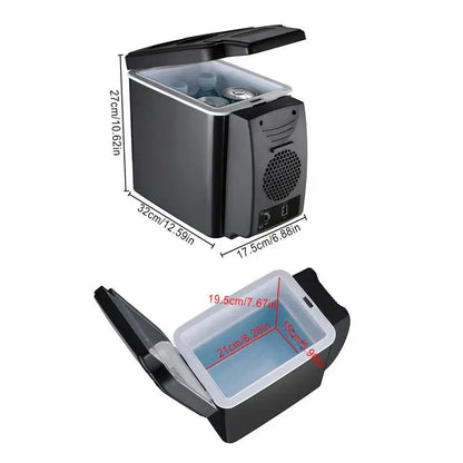 6L Dual-Use Car Refrigerator: Keep Your Drinks Cold and Food Warm On-the-Go!