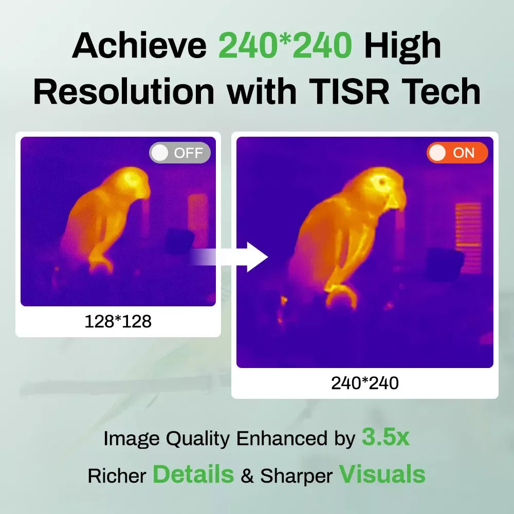 Discover the H128 Handheld Thermal Camera - Unmatched 240x240 TISR Resolution with 24-Hour Battery Life for Precision Inspections