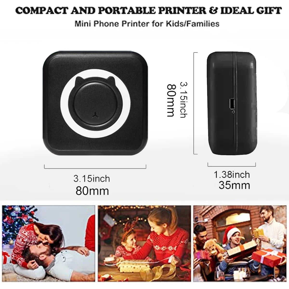 Introducing the MINI Print Portable Thermal Printer - Your Ultimate Pocket-Sized Wireless Printing Solution for Photos and Labels!