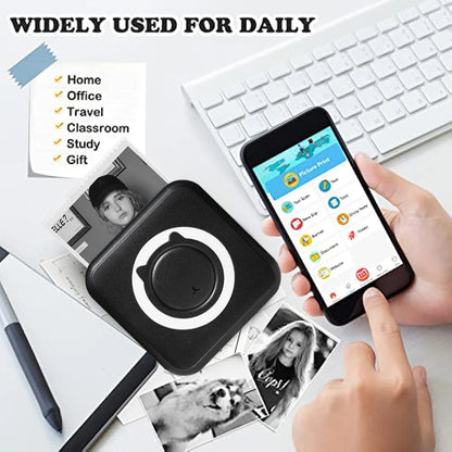 Introducing the MINI Print Portable Thermal Printer - Your Ultimate Pocket-Sized Wireless Printing Solution for Photos and Labels!