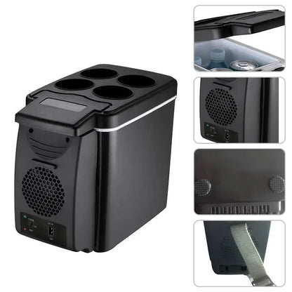 6L Dual-Use Car Refrigerator: Keep Your Drinks Cold and Food Warm On-the-Go!
