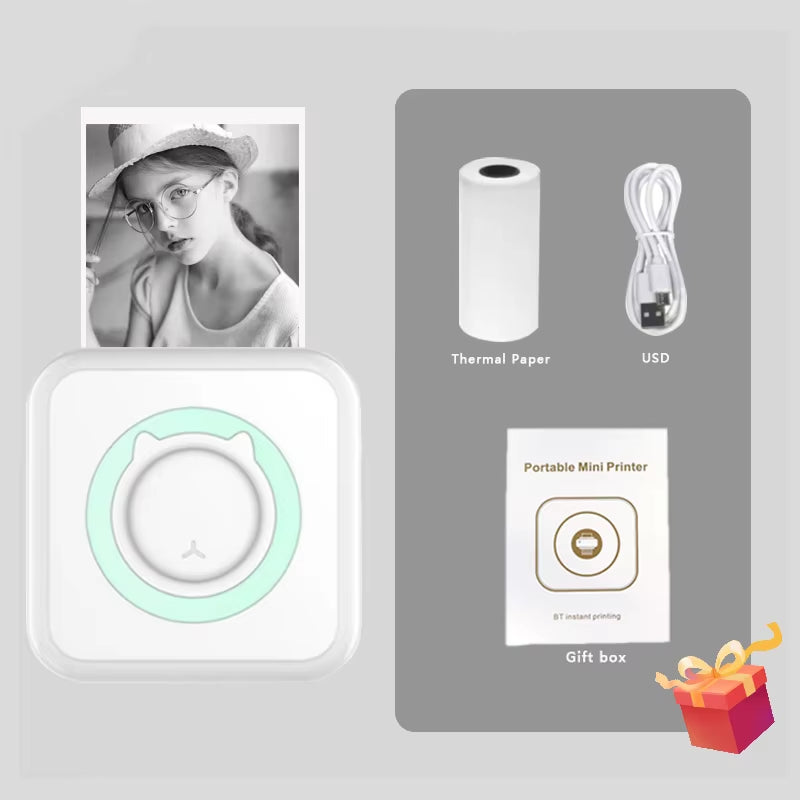 Introducing the MINI Print Portable Thermal Printer - Your Ultimate Pocket-Sized Wireless Printing Solution for Photos and Labels!