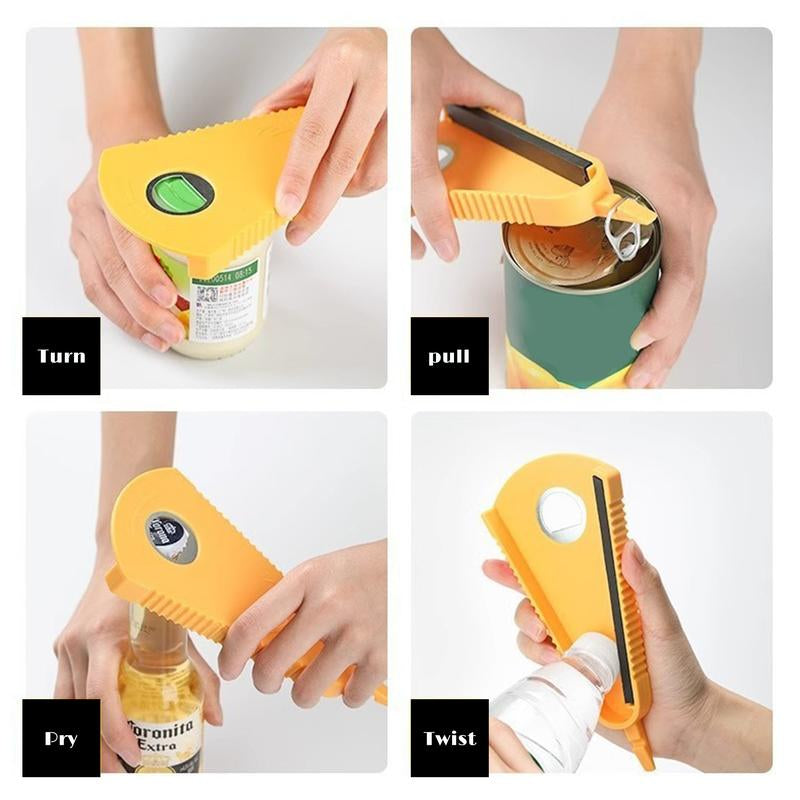 Effortless Jar and Bottle Opener Set - 2 Durable Grippers for Easy Access to Stubborn Lids