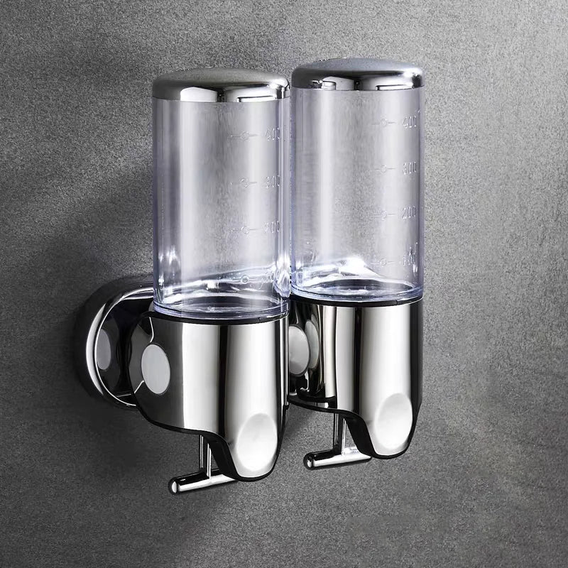 Upgrade Your Bathroom with Our Stylish Wall-Mounted 500ml Soap Dispenser - Perfect for Shampoo, Gel, and Hand Soap!