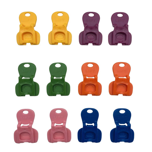 Vibrant Reusable Can Openers - Effortless Drink Protection for Camping and Everyday Use (1/6/12 Pack)