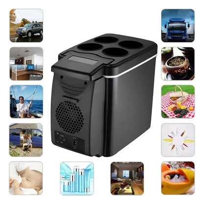 6L Dual-Use Car Refrigerator: Keep Your Drinks Cold and Food Warm On-the-Go!