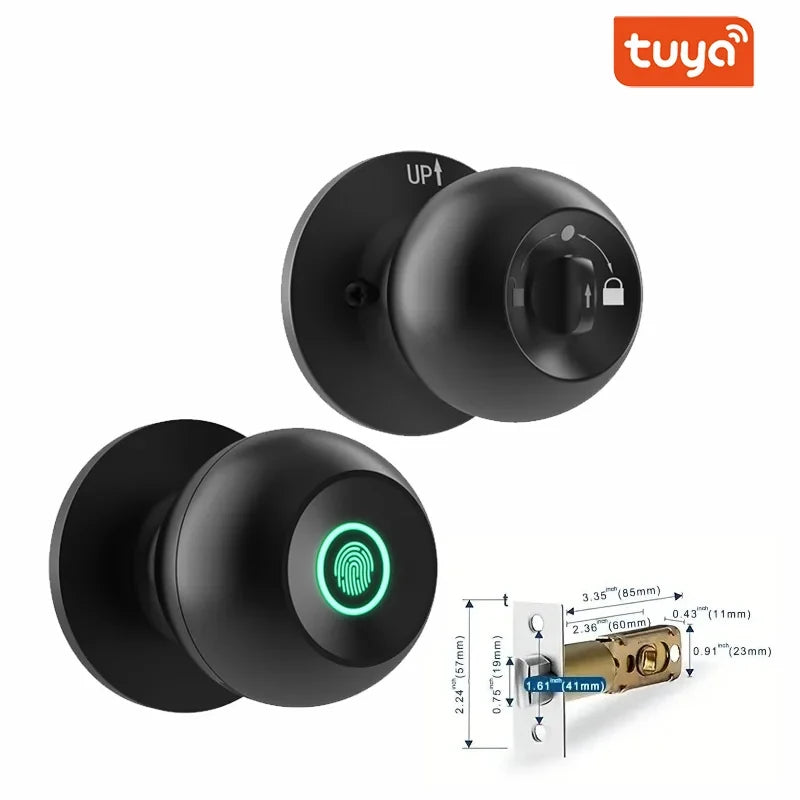 Revolutionize Your Home Security with the Tuya Biometric Fingerprint Smart Door Lock - Keyless Entry for Ultimate Convenience