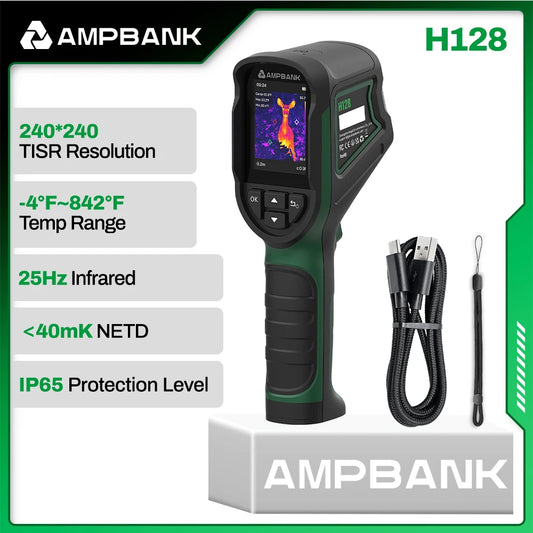 Discover the H128 Handheld Thermal Camera - Unmatched 240x240 TISR Resolution with 24-Hour Battery Life for Precision Inspections